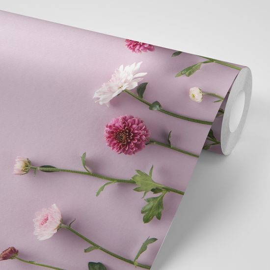 Samolepiaca fototapeta malebné zátišie z chryzantém