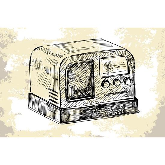 Tapeta starožitné rádio