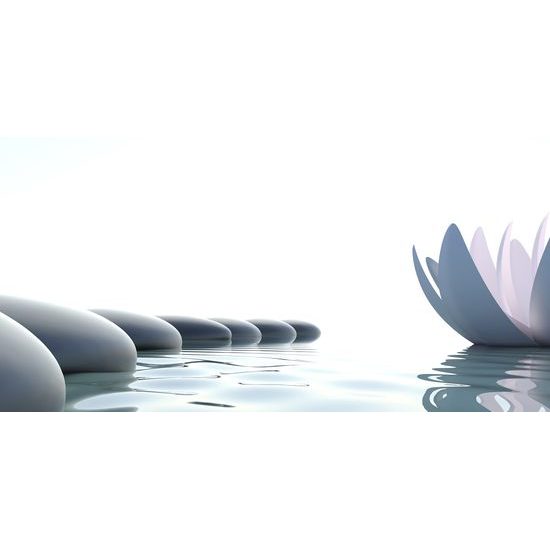 Obraz lekno a Feng šuej kamene