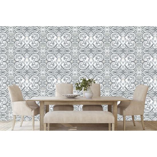 Samolepiaca tapeta elegantý vzor v svetlom prevedeni