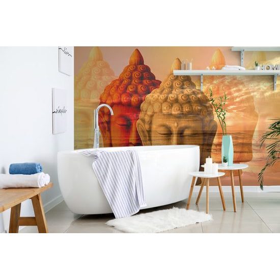 Zaujímavá samolepiaca tapeta hlavy Budhu