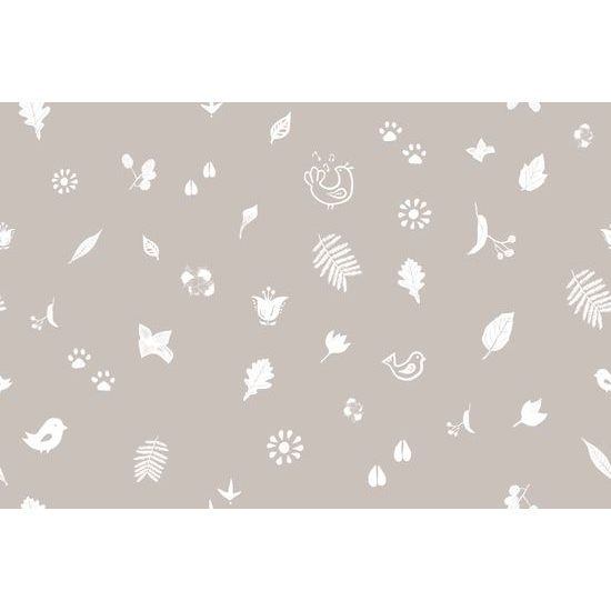 Tapeta folklórny motív v hnedom prevedení