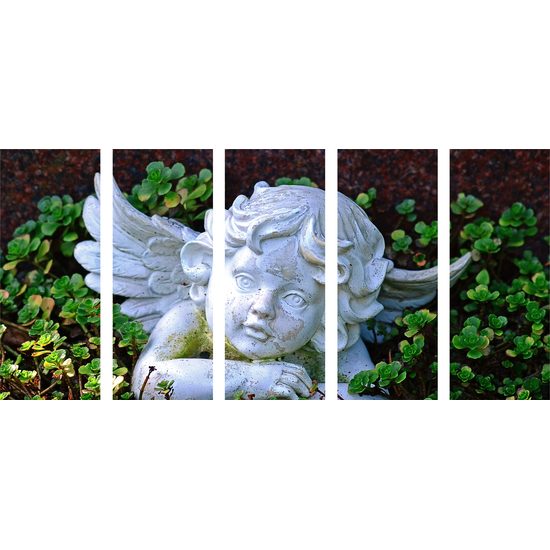 5-dielny obraz záhradný anjelik