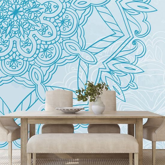 Samolepiaca tapeta ľadová Mandala