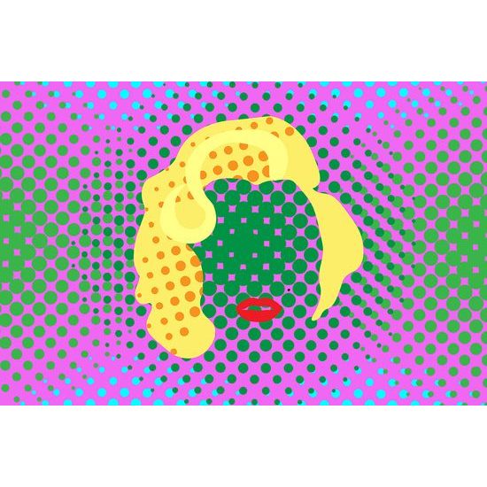 Samolepiaca tapeta jedinečná Marilyn Monroe v pop art prevedení