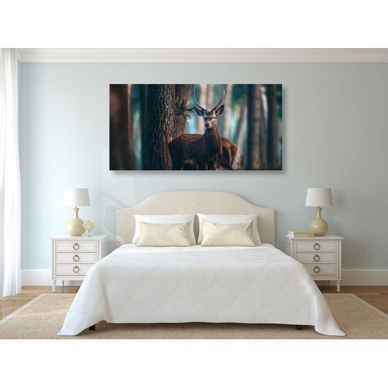 Obraz stretnutie s jeleňom