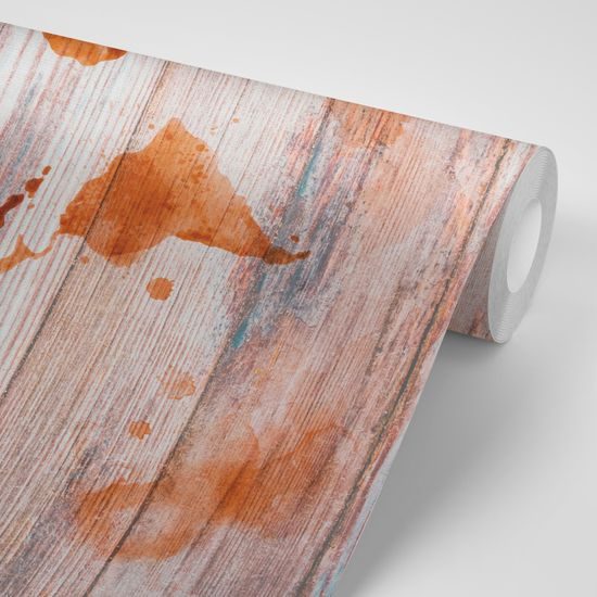 Samolepiaca tapeta mapa sveta na dreve