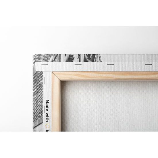 Obraz umelecký Paríž v čiernobielom prevedení