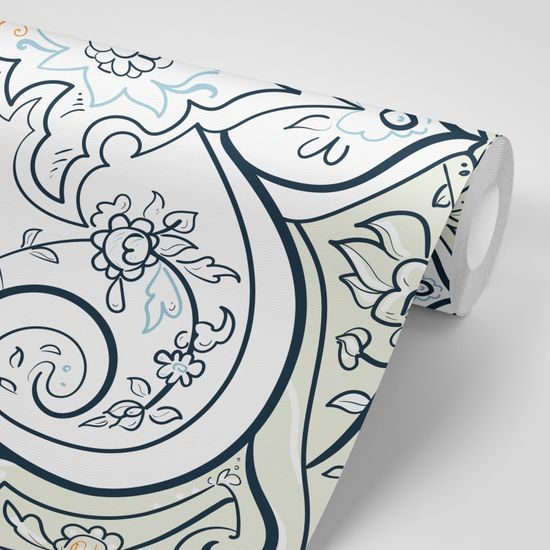 Tapeta elegantý vzor v svetlom prevedeni