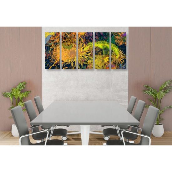 5-dielny obraz abstraktné umenie v zaujímavom prevedení