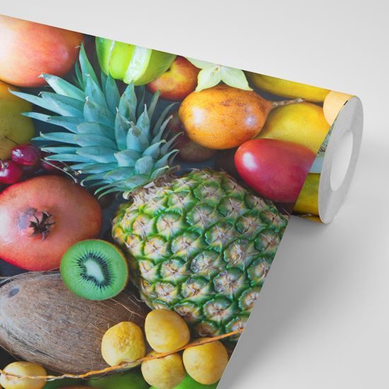 Samolepiaca fototapeta zmes exotického ovocia
