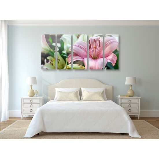 5-dielny obraz ľalia dlhokvetá
