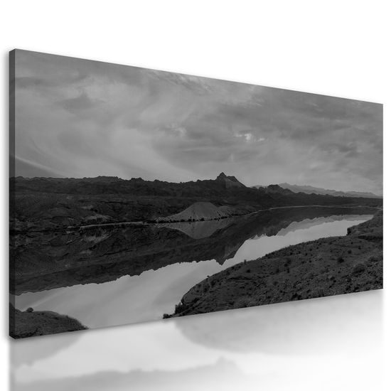 Obraz krásy prírody v čiernobielom prevedení