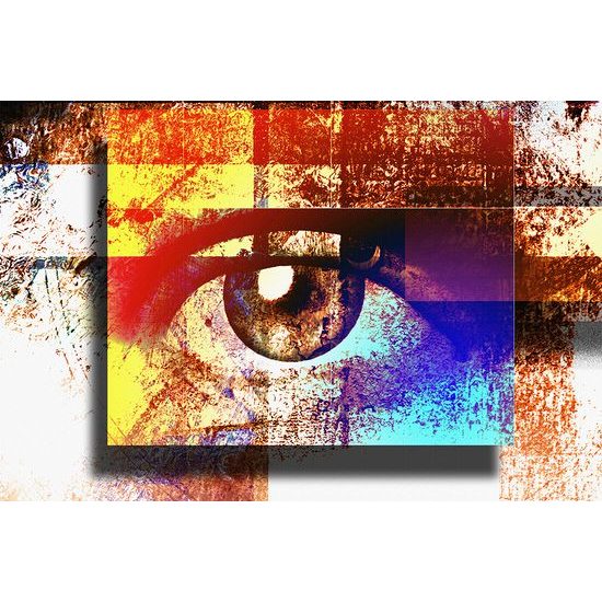 Samolepiaca tapeta oko v surrealistickom prevedení