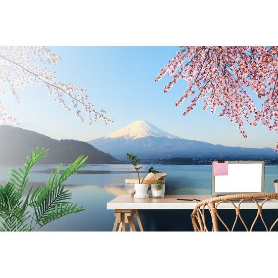 Fototapeta odraz Fuji na hladine jazera