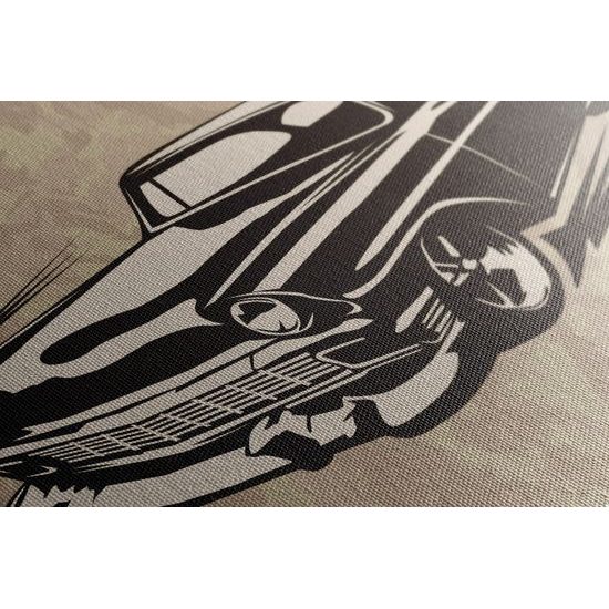 Obraz krásne zobrazenie retro veterána