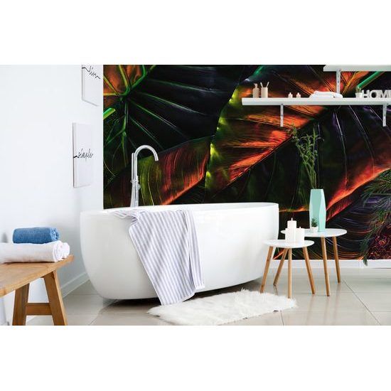 Samolepiaca tapeta palmové listy v neobyčajnom prevedení