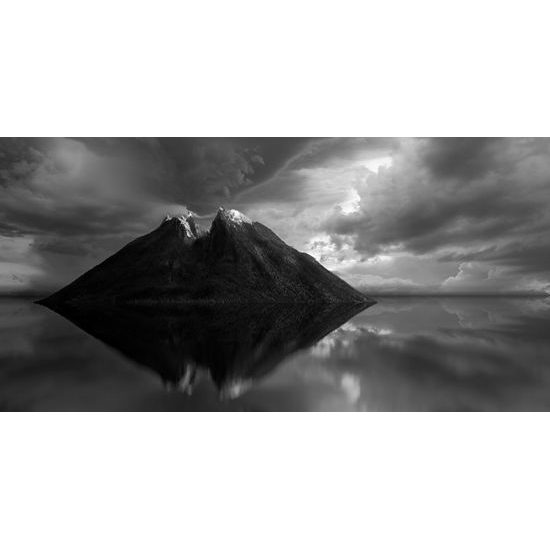 Obraz tajný ostrov v čiernobielom prevedení