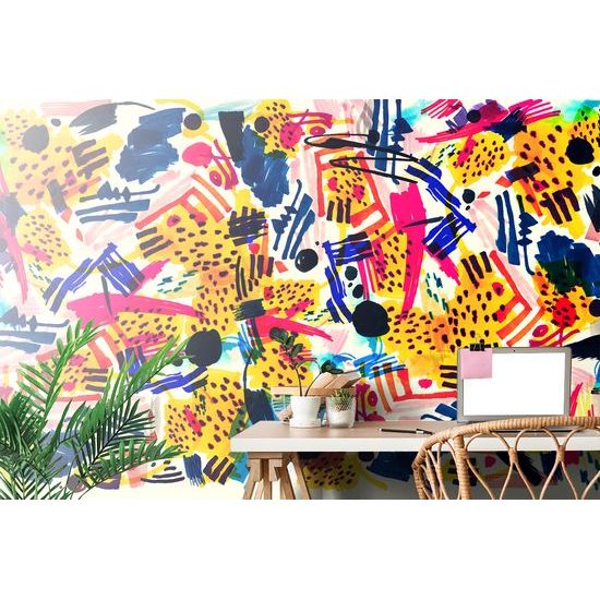 Zaujímavá tapeta abstrakcia v pop art štýle