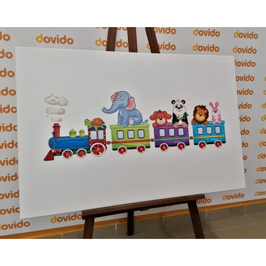 Obraz mašinka plná zvieratiek