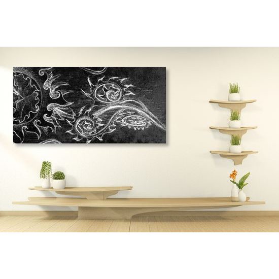 Obraz zaujímavá abstrakcia v čiernobielom prevedení