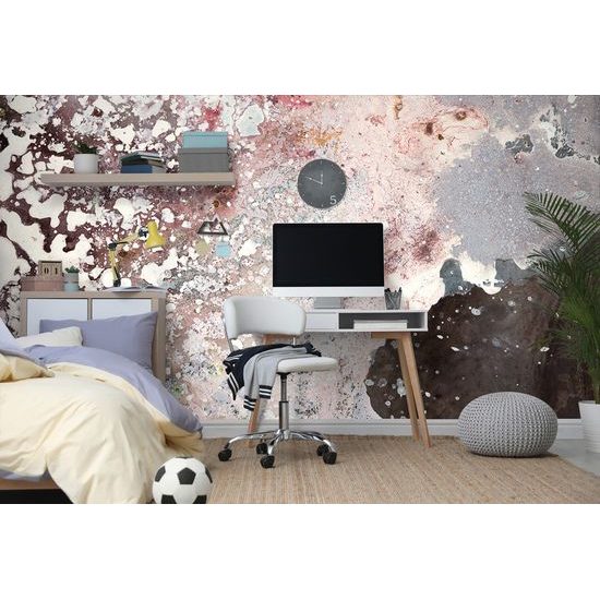 Samolepiaca tapeta nezvyčajná abstrakcia v jemných farbách