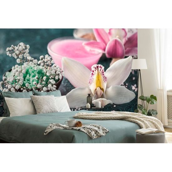 Fototapeta zátišie s krásnou orchideou