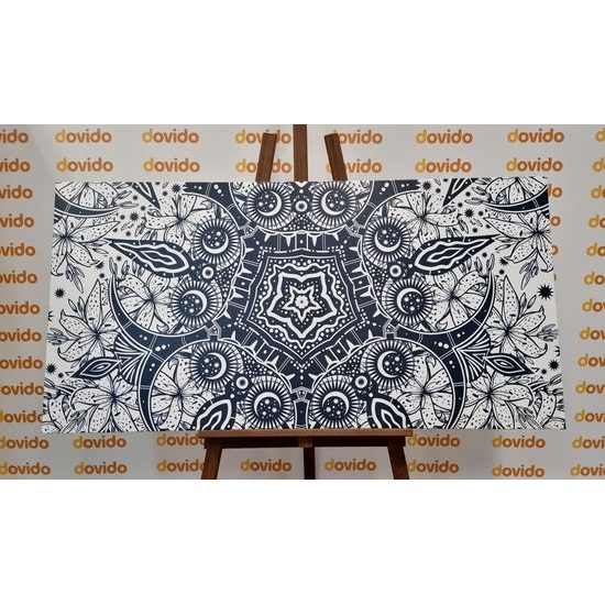 Obraz umelecká abstrakcia v modrom prevedení