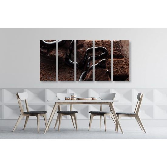 5-dielny obraz chutná horká čokoláda