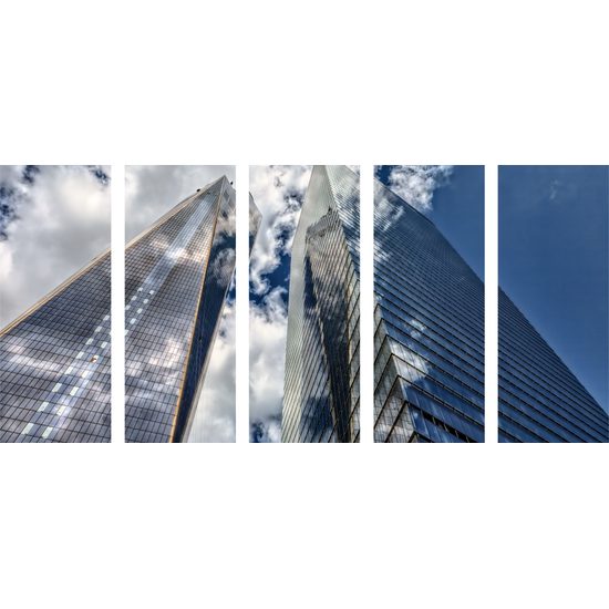 5-dielny obraz mrakodrapy