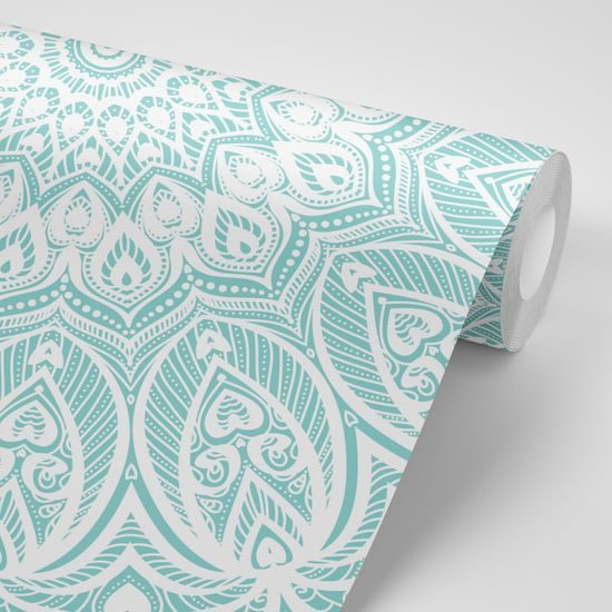 Samolepiaca tapeta nekonečná Mandala v modrom prevedení