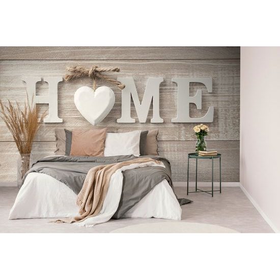 Originálna samolepiaca fototapeta vintage nápis Home