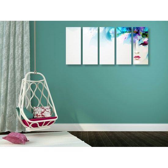 5-dielny obraz ženská nežnosť