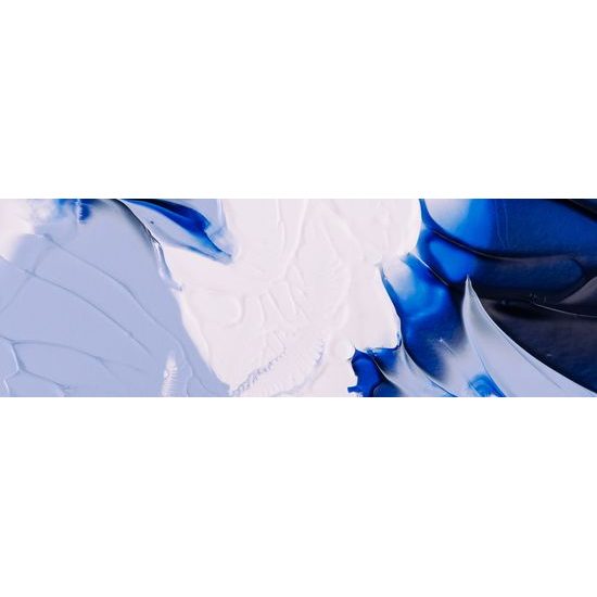 Obraz modro-biele abstraktné umenie