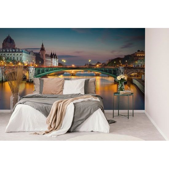 Nádherná samolepiaca fototapeta večerný Paríž