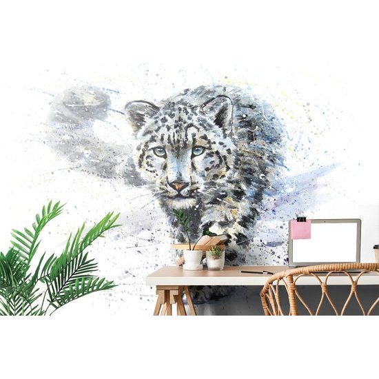 Tapeta kresba dravého leoparda