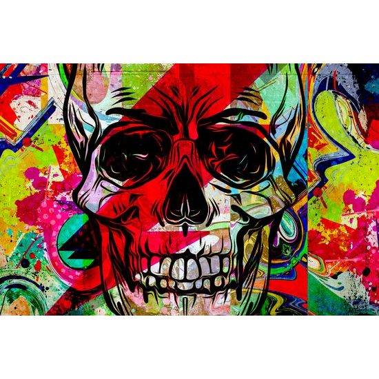 Obraz abstraktná lebka