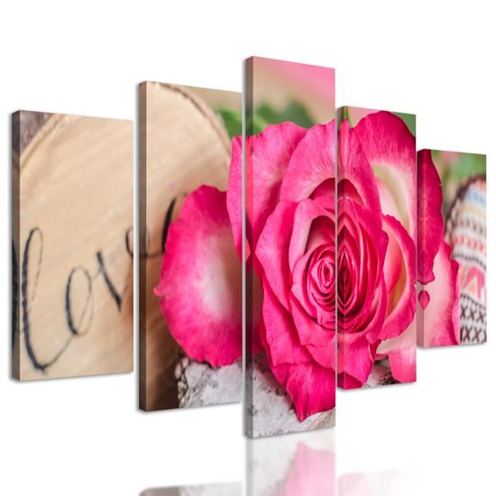 5-dielny obraz vyznanie lásky