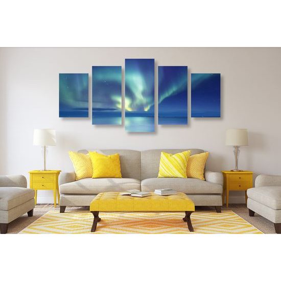 5-dielny obraz arktické prírodné divadlo