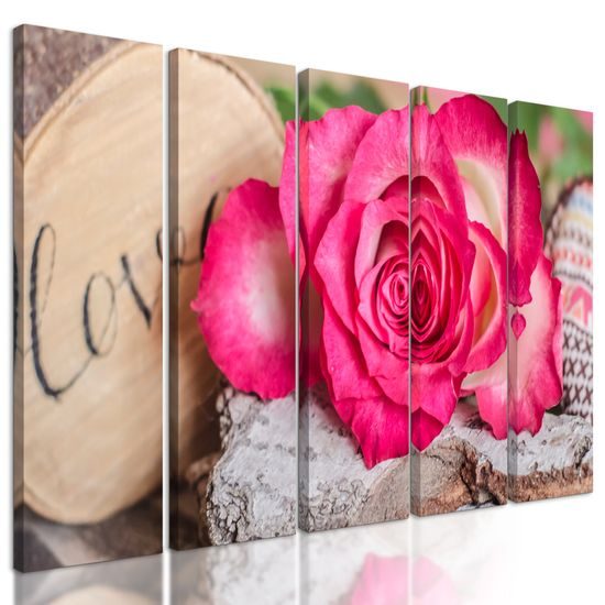 5-dielny obraz vyznanie lásky