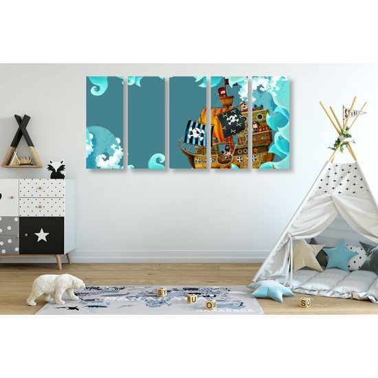 5-dielny obraz nebojácny piráti