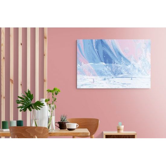 Obraz kúzlo zasneženej krajiny