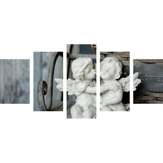 5-dielny obraz láska anjelikov