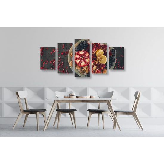 5-dielny obraz zdravá zmes