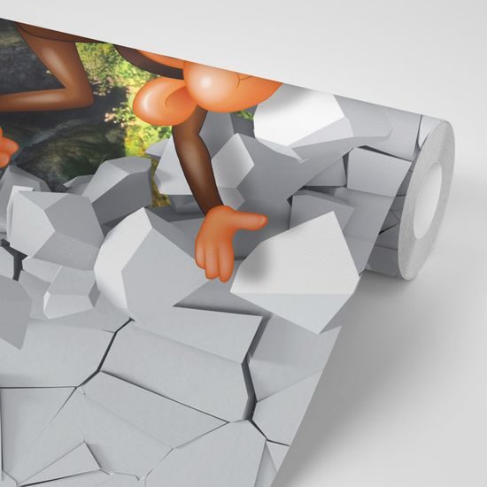 Krásna tapeta usmievavá opička