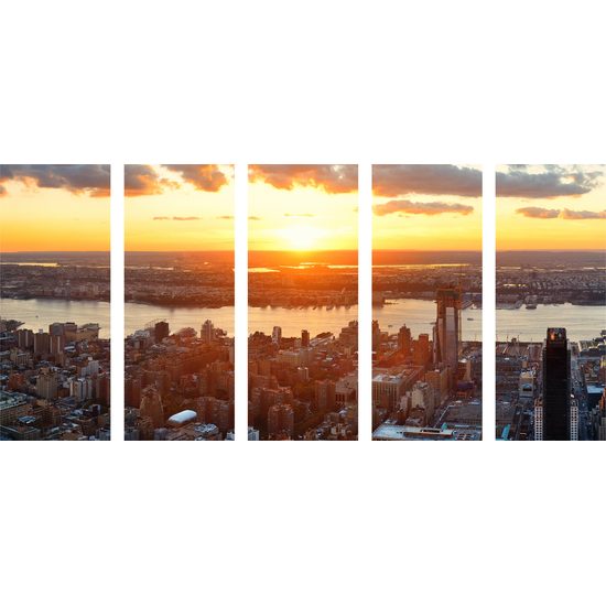 5-dielny obraz okúzľujúci New York