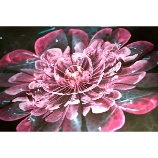 Obraz čaorvný lotosový kvet