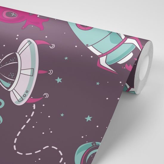 Samolepiaca tapeta vesmírny priatelia