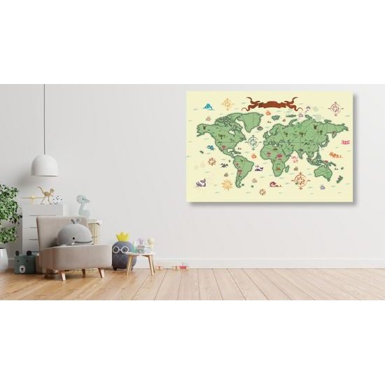 Obraz rozprávková mapa sveta