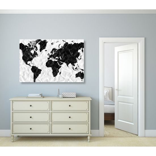 Obraz na korku jedinečná mapa sveta
